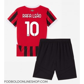 AC Milan Rafael Leao #10 Hjemme Trøje Børn 2024-25 Kortærmet (+ Korte bukser)